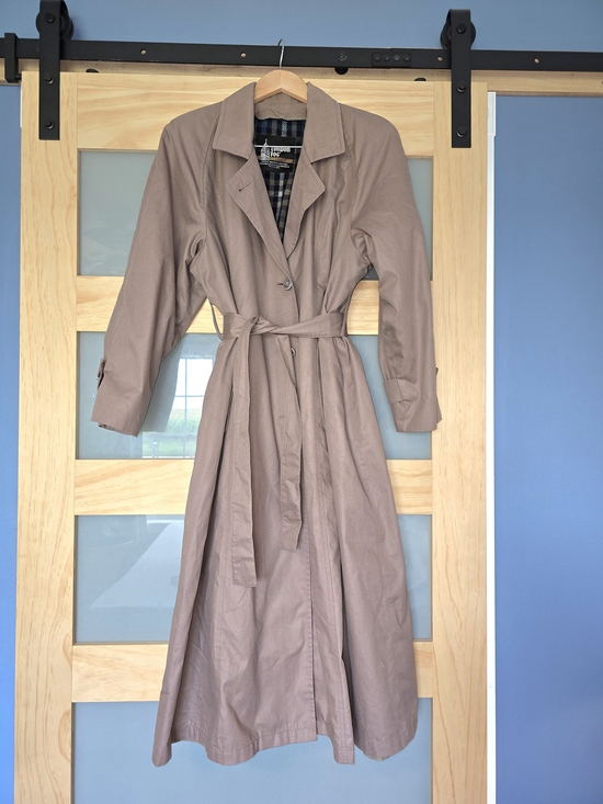 London Fog Jackets & Blazers - Long Taupe Trench Coat - Classic Belted Design~Liner Zips In And Out~Versatile